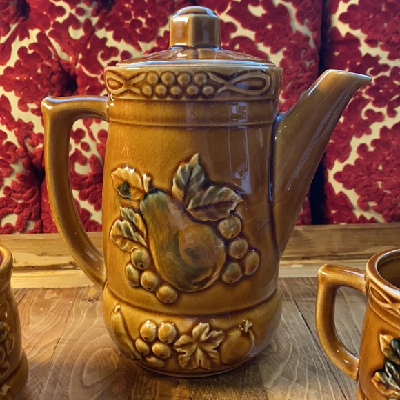 Vintage Retro Fruit Design Tea Set - Picture 4 of 14